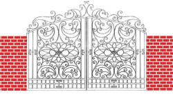 Decorative iron door design Relling iron