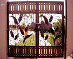 Carved Main gate design in iron Carved bajot