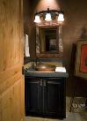 Exotic Bathroom Style in Bronze Metal Interior Design Photos