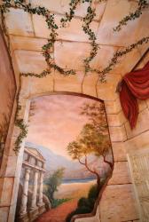 wall mural pattern antique painting Interior Design Photos