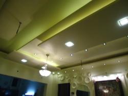 POP false ceiling design in different levels 27x40 upper level