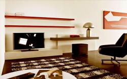 living room	lcd unit design Interior Design Photos