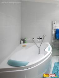 white bathtub in modern bathroom Interior Design Photos