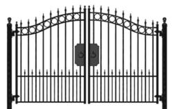 wrought iron gate design with door knocker Interior Design Photos