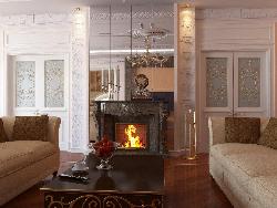 Fire place for living room Interior Design Photos