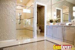 /large bathroom with separate area for shower and toilet  Toilet fhoto