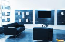 T.V. in Living Room Interior Design Photos