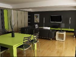 black and green livingroom Interior Design Photos