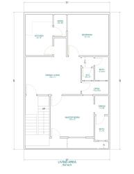 30 X 40  East Facing House Plan 15 ã— 30