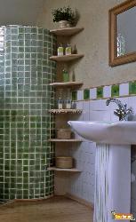 Linear Bathroom Storage Interior Design Photos