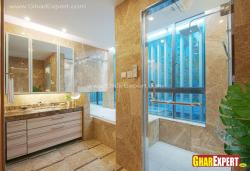 Fully featured luxurious bathroom for large space Interior Design Photos