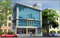 3D elevation design of shopping complex 13x40 shop