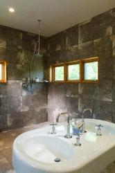 Modern style bathroom with double sink Interior Design Photos