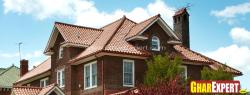 asphalt shingle roof for gable roof  Plaster of paris  of roof