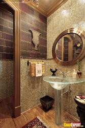 Awesome walls and decor for small bathroom Interior Design Photos