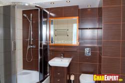 Bathroom inteior with tile cladding on walls Interior Design Photos