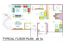 layout plan 1bhk converted in 2bhk