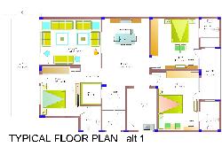 layout plan Designed 3bhk with garaj
