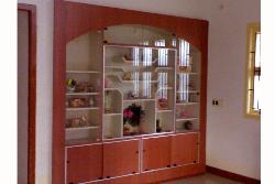 Wooden show case and wall decor Sanitary show