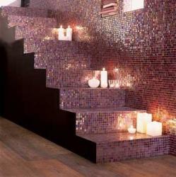 Different look of stairs with mosaic style Interior Design Photos