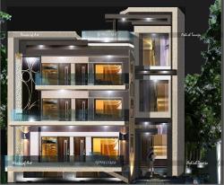 FRONT-NITE VIEW-EXECUTION VIEW-RW 56, MALIBUE TOWNE-SECTOR 47, GURGAON, HARYANA 28 by 56
