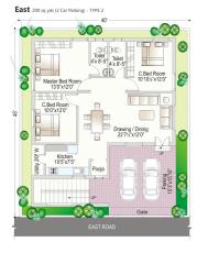 navya-homes-beeramguda-hyderabad-residential-property-floor-plan-1430 East face fronttwo floorselevationsin hyderabad