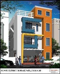 Beautiful Elevation for a three storey house 7 storey apartments pictures photos
