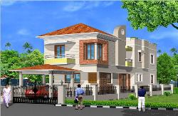 Elevation for a duplex house 1 Duplex in jabalpur