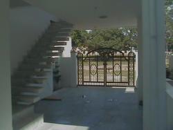 Porch with External Stairs Lucknow porch design