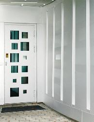 Aluminium Door Design with glass panel. Interior Design Photos