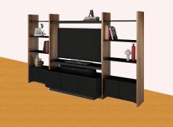 entertainment unit design with shelves Interior Design Photos