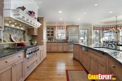 Spacious kitchen design for an extra large space Interior Design Photos