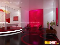 Large Princess teen room decor in pink color Interior Design Photos