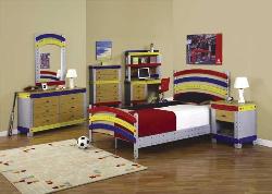 Multicolor Furniture in Teen Bedroom Teen boy 