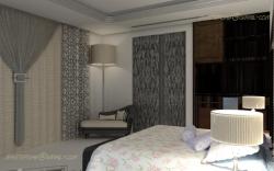 Curtain View side for a concept bedroom in 3D Interior Design Photos