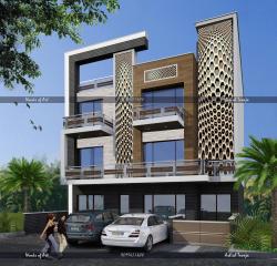 PROPOSED RESIDENCE AT SECTOR-44,GURGAON-ALTERNATE MATERIAL SCHEME Interior Design Photos