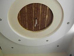 POP and Wooden Ceiling Design Roof cieling style
