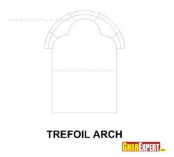 Trefoil arch Wodden arch 