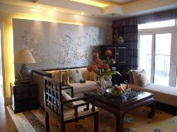 Drawing Room with back lit wall Interior Design Photos