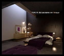 Bedroom design with dark walls Interior Design Photos