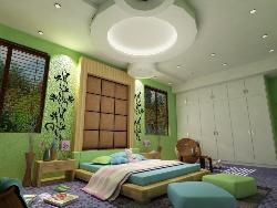 Bedroom ciling and wall decor Simpale cilling 2013