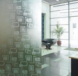 glass design pattern for a partition Interior Design Photos