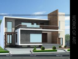 PROPOSED CONCEPT FOR ULTRA MODERN FACADE FOR RESIDENCE- 10 10×13kitchen size