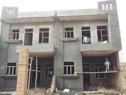 Picture of Twin home under construction front-house-elevation Aakanksha construction