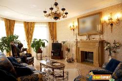 Stylish Living Room with Decorative Pieces Interior Design Photos