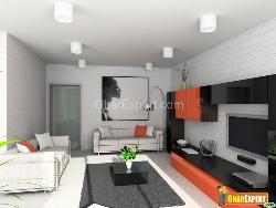 Modern Living Room with Plazma Interior Design Photos