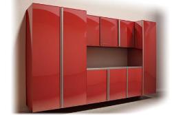 Modern Storage system red finish second view Interior Design Photos