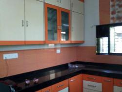 compact kitchen picture with pink tiles on wall Interior Design Photos