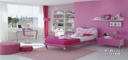Pink based Bedroom furniture and decoration Base of pillars