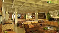 Commercial 3D Interior Design Classic Restaurant Commercial shops